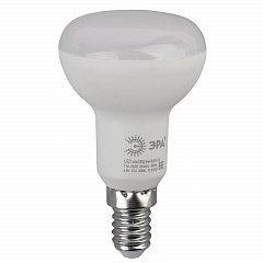 Лампа светодиодная ЭРА, 6 (50) Вт, цоколь E14, рефлектор, теплый белый свет, 30000 ч., LED smdR50-6w-827-E14 фото