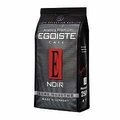 Кофе молотый EGOISTE "Noir", натуральный, 250 г, 100% арабика, вакуумная упаковка, 2549 фото