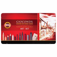 Набор художественный KOH-I-NOOR "Gioconda", 39 предметов, металлическая коробка, 8891000001PL фото