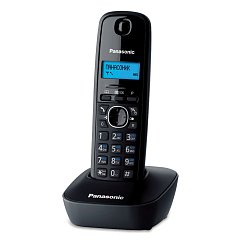 Радиотелефон PANASONIC KX-TG1611RUH, память 50 номеров, АОН, повтор, часы/будильник, серый фото