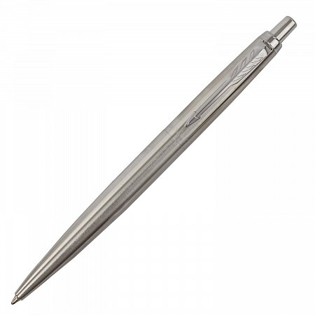 Ручка шариковая PARKER "Jotter XL Monochrome Stainless Steel CT", корпус серебристый, сталь, синяя,2122756 фото