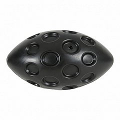 Игрушка, серия Бабл, овал, термопластичная резина (чёрная), 18 см. фото