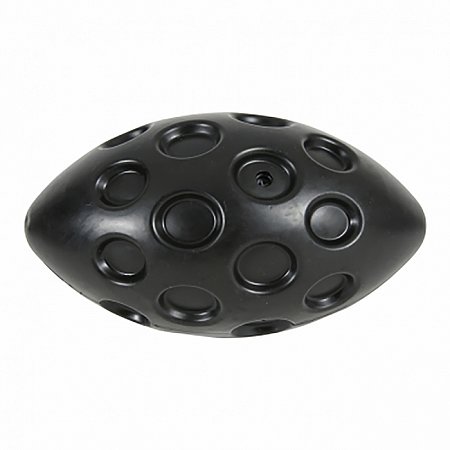 Игрушка, серия Бабл, овал, термопластичная резина (чёрная), 18 см. фото