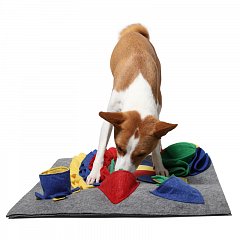 Нюхательный интерактивный коврик для собак "Полянка", 500*550мм, Gamma фото
