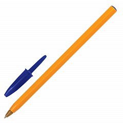 Ручка шариковая BIC "Orange", СИНЯЯ, корпус оранжевый, узел 0,8 мм, линия письма 0,3 мм, 8099221 фото