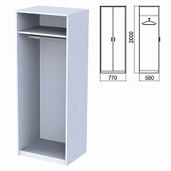Шкаф (каркас) для одежды "Арго", 770х580х2000 мм, серый фото