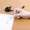 Ручка шариковая настольная BRAUBERG "Стенд-Пен", СИНЯЯ, пружинка, корпус черный, линия письма 0,5 мм, 141351