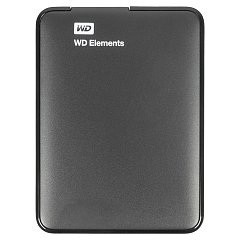 Внешний жесткий диск WD Elements Portable 1TB, 2.5", USB 3.0, черный, WDBUZG0010BBK-WESN фото