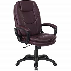 Кресло офисное BRABIX PREMIUM "Trend EX-568", экокожа, коричневое, 532101 фото