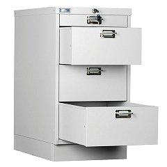 Шкаф металлический для документов ПРАКТИК "MDC-A3/650/4", 4 ящика, 650х347х546 мм, собранный фото