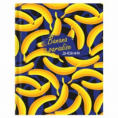 Дневник 1-4 класс 48 л., гибкая обложка, ЮНЛАНДИЯ, выборочный лак, с подсказом, "Banana", 106343 фото