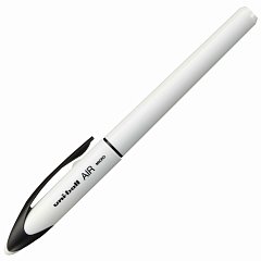 Ручка-роллер Uni-Ball AIR Micro, СИНЯЯ, корпус белый, узел 0,5мм, линия 0,24мм, ш/к 15906, UBA-188-E WHITE фото