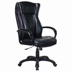 Кресло офисное BRABIX PREMIUM "Boss EX-591", экокожа, черное, 532099 фото