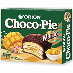 Печенье ORION "Choco Pie Mango" манго 360 г (12 штук х 30 г), О0000013010 фото