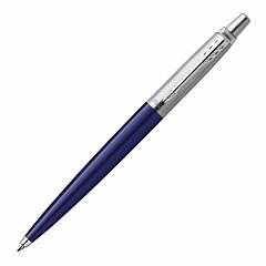 Ручка шариковая PARKER "Jotter Plastic CT", корпус синий, детали из нержавеющей стали, синяя, R0033170 фото