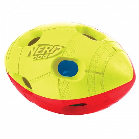 НЁРФ Мяч гандбольный двухцветный светящийся, 13 см фото