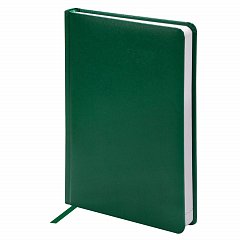 Ежедневник недатированный А5 (138х213 мм) BRAUBERG "Select", балакрон, 160 л., зеленый, 123431 фото
