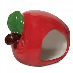 Домик для мелких животных керамический "Яблочко", 90*85*80мм, Triol фото
