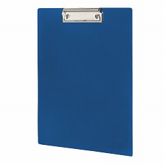 Доска-планшет STAFF с прижимом А4 (315х235 мм), пластик, 1 мм, синяя, 229222 фото
