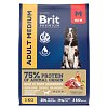 Brit Premium Корм для взрослых собак средних пород с индейкой и телятиной 3кг