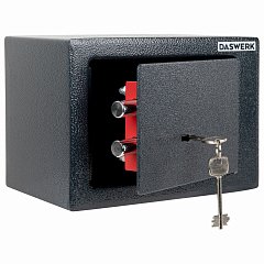 Сейф мебельный DASWERK SC-170KL (170х230х170 мм), ключевой замок, графит, 291337 фото