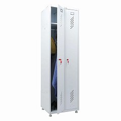 Шкаф медицинский для одежды HILFE "МД 2 ШМ-SS" 1900х575х500 мм, белый, S26199302109 фото