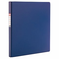 Папка с металлическим пружинным скоросшивателем BRAUBERG, картон/ПВХ, 35 мм, синяя, до 290 листов, 223187 фото