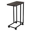 Стол журнальный BRABIX "LOFT CT-001", 450х250х680 мм, на колёсах, металлический каркас, цвет морёный дуб, 641859