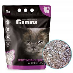 Наполнитель для кошачьих туалетов Gamma 5л,  впитывающий фото