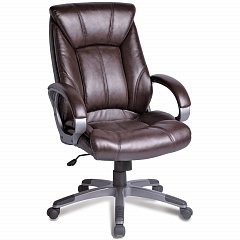 Кресло офисное BRABIX "Maestro EX-506", экокожа, коричневое, 530878 фото