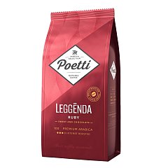 Кофе в зернах POETTI "Leggenda Ruby" 1 кг, арабика 100%, ш/к 70052, 18002 фото