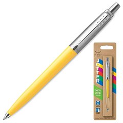 Ручка шариковая PARKER "Jotter Orig Yellow", корпус желтый, нержавеющая сталь, блистер, синяя, 2076056 фото