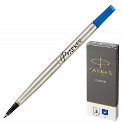 Стержень для ручки-роллера PARKER "Quink RB", металлический 116 мм, линия письма 0,5 мм, синий, 1950279 фото