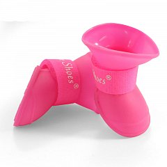 YXS200-M Сапожки для собак розовые, 50*40*50мм (уп.4шт.), Triol фото