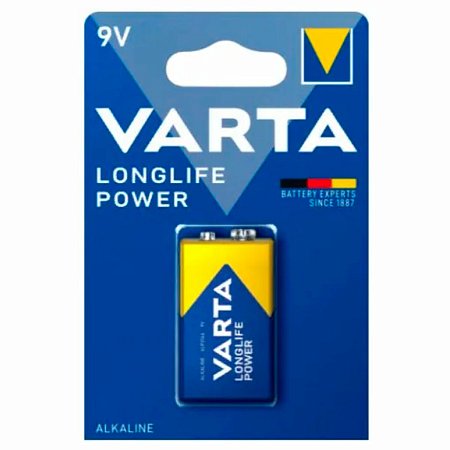 Батарейка алкалиновая 1 шт. VARTA LONGLIFE POWER, Крона 9V (6LR61, 6LF22, 1604A), 4922121411 фото