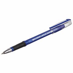 Ручка шариковая масляная с грипом BRAUBERG "i-Rite GT Solid", СИНЯЯ, корпус синий, узел 0,7 мм, 143305 фото