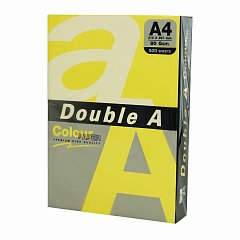 Бумага цветная DOUBLE A, А4, 80 г/м2, 500 л., интенсив, желтая фото