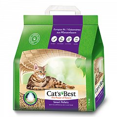 Наполнитель для кошачьих туалетов Cat's Best Smart Pellets 10л*5кг, древесный комкующийся фото
