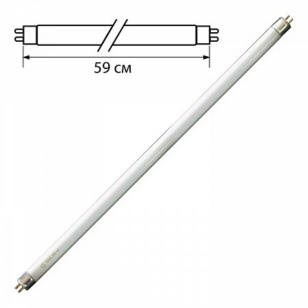 Лампа люминесцентная OSRAM L18/640, 18 Вт, цоколь G13, в виде трубки, длина 59 см, хол. белый свет фото