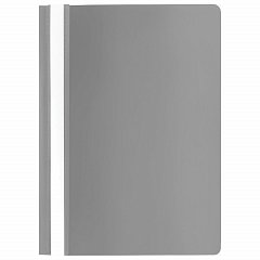 Скоросшиватель пластиковый STAFF, А4, 100/120 мкм, серый, 229238 фото