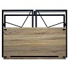 Стол на металлокаркасе BRABIX "LOFT CD-002", 1000х500х750 мм, складной, цвет дуб натуральный, 641214