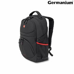 Рюкзак GERMANIUM "S-06" универсальный, уплотненная спинка, облегченный, черный, 46х32х15 см, 226953 фото