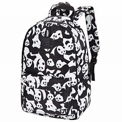 Рюкзак BRAUBERG POSITIVE универсальный, потайной карман, "Pandas", 42х28х14 см, 270781 фото