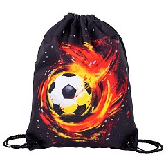 Мешок для обуви BRAUBERG PREMIUM, карман, подкладка, светоотражающие элементы, 43х33 см, "Fireball", 270747 фото
