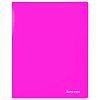 Папка 40 вкладышей BRAUBERG "Neon", 25 мм, неоновая розовая, 700 мкм, 227454