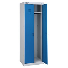 Шкаф металлический для одежды ШРК-22-600, двухсекционный, 1850х600х500 мм, 30 кг, разборный фото
