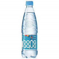 Вода негазированная питьевая BONA AQUA (БонаАква) 0,5л, пластиковая бутылка, 2418501 фото