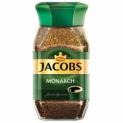 Кофе растворимый JACOBS "Monarch", сублимированный, 190 г, стеклянная банка, 8050934 фото