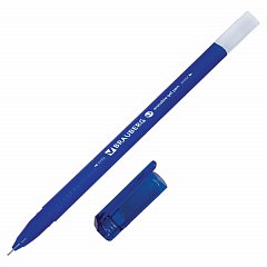 Ручка стираемая гелевая BRAUBERG DELTA, СИНЯЯ, трехгранная, узел 0,7мм, линия 0,35мм, 143952 фото