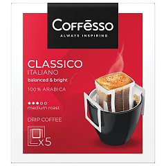 Кофе в дрип-пакетах COFFESSO "Classico Italiano" 5 порций по 9 г, ш/к 51105, 102313 фото